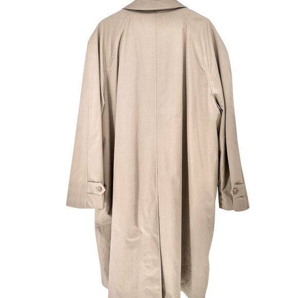 Jean-Paul Germain Elements Trench Coat Mens 56R Beige Lined Water Repellent - Picture 2 of 11